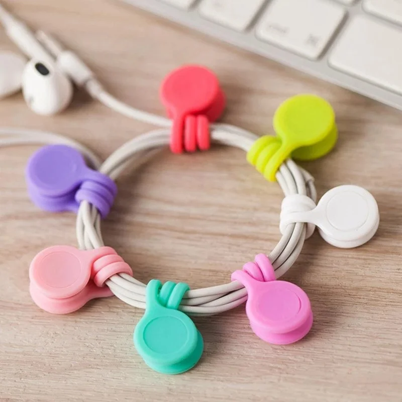 Soft Silicone Multifunction Magnetic Cable Tie & Cord Organizer 2