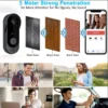 Tuya IP65 Wireless Doorbell with Security Camera & Intercom 6