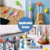 Colorful Silicone Thumb Wall or Desk Hooks for Cable & Wire Management 1/4/10pcs 4