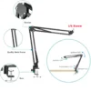 Dimmable LED Selfie Ring Light & Stand With Folding Arm Clamp for Selfie or Streaming 3